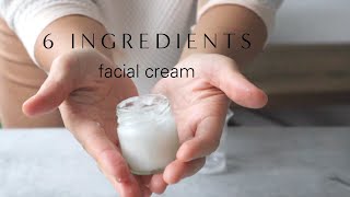 How to make a basic facial cream or lotion with just 6 ingredients  DIY moisturizer recipe [upl. by Nihahs]