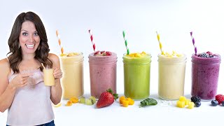 Make ANY Smoothie with this Simple Formula  5 Quick Recipes [upl. by Rosa551]