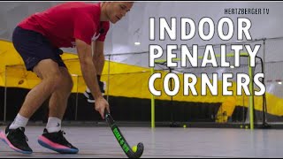 Penalty corner indoor hockey  Hertzberger TV [upl. by Sheela]