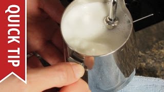 How to AutoFroth Milk for Lattes [upl. by Moffit]