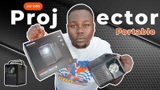 Porodo Portable Projector FHD Unboxing [upl. by Clare351]