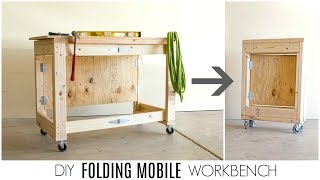 DIY Folding Mobile Workbench [upl. by Kered266]