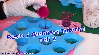 Resin  Gießharz Tutorial Deutsch  DIY  Teil 2 [upl. by Walt39]