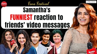 Samantha REACTS to Keerthy Suresh Varun Rakul Urfi Rahul Raj Kresha amp Nandinis messages [upl. by Nylecaj]