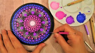 SIMPLE Dot Mandala Painting For BEGINNERS  Lydia May [upl. by Rudich]