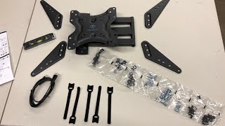 TV Wall mount unboxing and install Review [upl. by Berkeley]