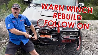 WARN WINCH rebuild  FOLLOW ON  The winch on my 4x4 RACE CAR [upl. by Tihom30]