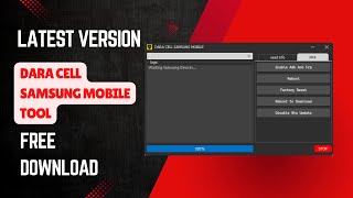 Dara Cell Samsung Mobile Tool Latest Version [upl. by Yesnek496]