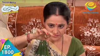 Taarak Mehta Ka Ooltah Chashmah  Episode 1800  Full Episode [upl. by Anirbed]