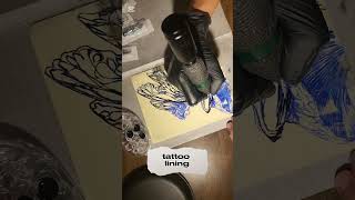 Tattoo lining demo [upl. by Idalina]