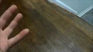 Repairing Scratched Hardwood Floors QUICKLY With Stain [upl. by Atteyek131]