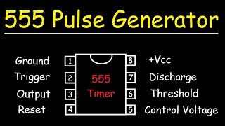 555 Timer IC  Low Frequency Pulse Generator Circuit [upl. by Hartmunn]