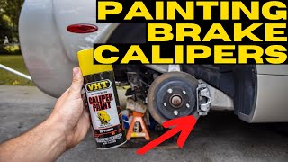 HOW TO PAINT BRAKE CALIPERS  THE QUICKEST amp EASIEST WAY  DriveHub [upl. by Mcnamara]