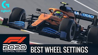 F1 2020  Best Logitech G29G920 Wheel amp FFB Settings  Tutorial [upl. by Sirehc571]