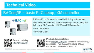 BACnetIP – basic PLC setup XM controller [upl. by Lladnor694]