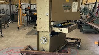 New Machine for the Shop Powermatic 37quot Wide Belt Sander  Timesaver  Heavy Machine Moving [upl. by Reteip]