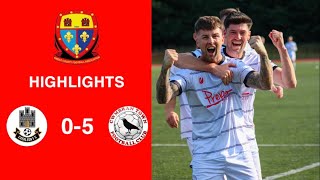 Caerleon 05 Cwmbrân Town  Gwent FA Senior cup  Quarter final highlights [upl. by Engeddi231]