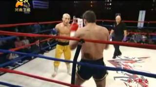 Shaolin monk KO US Navy SEALs Boxer  IKF Champion [upl. by Wye]