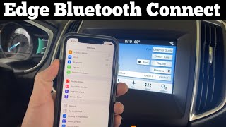 2015  2022 Ford Edge Bluetooth Phone Connect  How To Pair Sync Iphone Or Andriod Play Music [upl. by Huang]