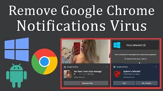 How to Remove Google Chrome Notification Virus [upl. by Nidnarb630]